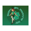 St. Patty's Day Sadie 16 Postcard