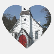 St. Paul's Church Heart Stickers