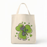 St Pawtrick's Patty Cat Grocery Tote bags