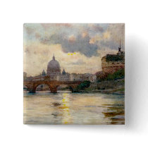St Peter’s Rome From The Tiber Button