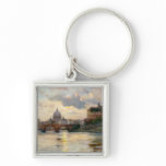 St Peter’s Rome From The Tiber keychains