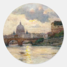 St Peter’s Rome From The Tiber Sticker