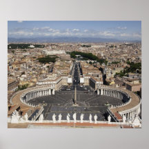 St Peters Square, Rome Posters