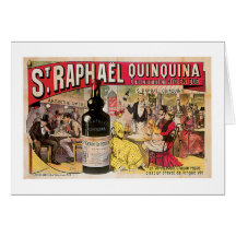 St. Raphael Quinquina Vintage Wine Ad Art Cards