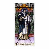 St. Rose of Lima -pray for us-stained glass window Acrylic Cut Outs