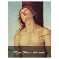 St Sebastian'S Details By Perugino Pietro Flyer Design