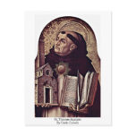 St. Thomas Aquinas By Carlo Crivelli Postcard