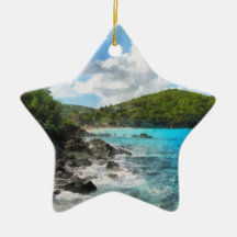 St. Thomas Shoreline Christmas Ornament