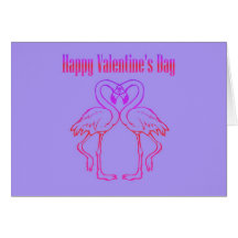 St. Valentine's Day Happy Valentine's Day flamingo Card