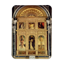 St. Vincent Ferrer Altarpiece, c.1465 (polyptych) Rectangle Magnet