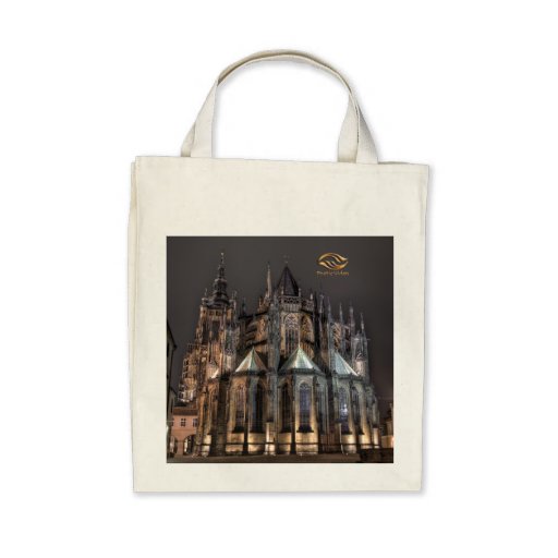 St.Vitus Cathedral Prague Castle Night Canvas Bag