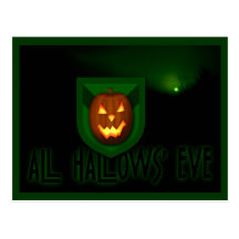 Stab WarP o'Lantern Postcard