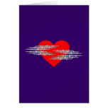 Stacheldraht Herz barbed wire heart Grußkarte