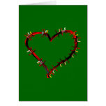 Stacheldraht Herz barbed wire heart Karten