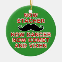 Stacher Dancer Comet & Vixen Christmas Ornaments