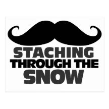 Staching through the Snow Post Card