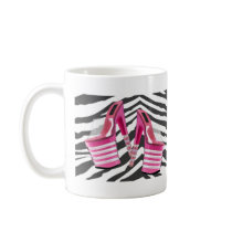 Stack 'em High Pink Platforms Coffee Mug