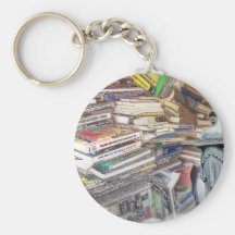 Stack of Books Keychain