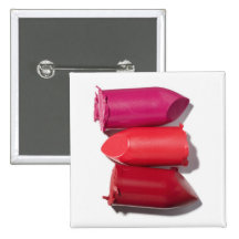 Stack of broken lipstick pins