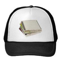 Stack of CD casings Mesh Hat
