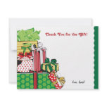 Stack of Holiday Gifts Note Card Custom Announcements