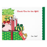 Stack of Holiday Gifts Note Card Custom Invitations