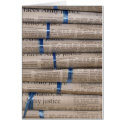 Stack of Newspapers Current Events Art cards