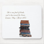 Stack of old books-with Quote mousepads