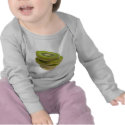 Stack of sliced kiwi fruit t-shirts