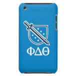 Stacked Logo and Letters - White iPod Touch Case-Mate Case