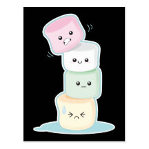 Stacked Marshmallows Postcards