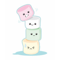 Stacked Marshmallows T-shirts