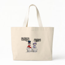 Stacked Snowwoman Bag