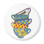 Stacked Teacups Magnet