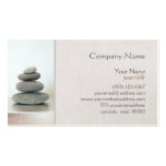 Stacked Zen Stones Business Card