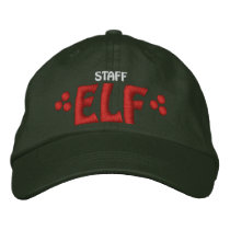 Staff Elf Embroidered Baseball Cap