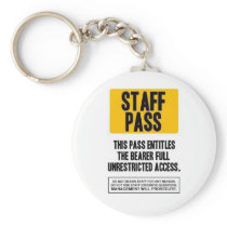 Staff Pass keychains