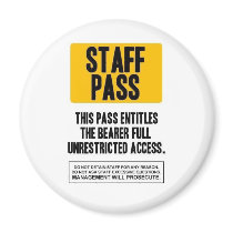 Staff Pass magnets