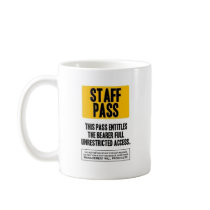 Staff Pass mugs