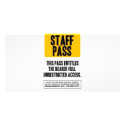 Staff Pass photo cards