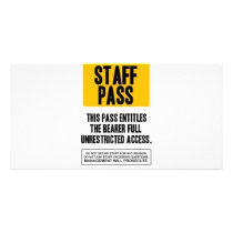 Staff Pass photo cards