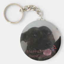 STAFFIES AREN'T DANGEROUS KEY CHAINS