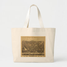 Stafford Springs Connecticut in 1878 Canvas Bag