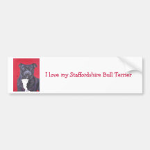 Staffordshire Bull Terrier bumper sticker