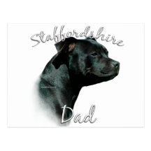 Staffordshire Bull Terrier Dad 2 Post Cards