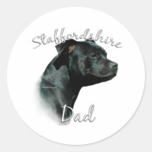 Staffordshire Bull Terrier Dad 2 Stickers