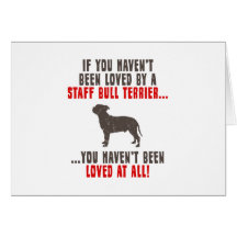 Staffordshire Bull Terrier Greeting Card