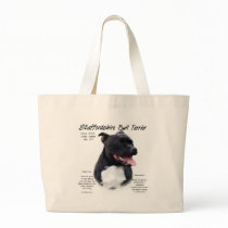 Staffordshire Bull Terrier History Design Canvas Bags