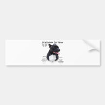 Staffordshire Bull Terrier History Design Bumper Stickers