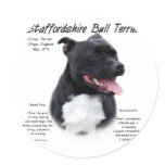 Staffordshire Bull Terrier History Design stickers